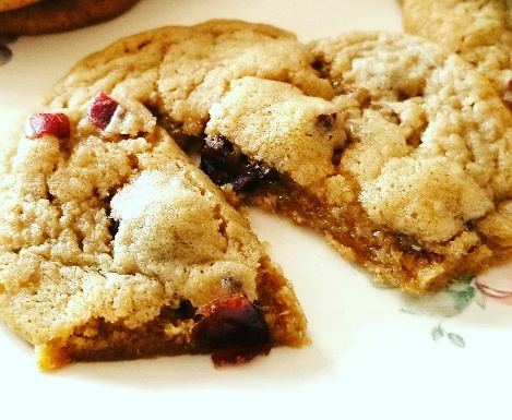 Cranberry Spice Christmas Cookies